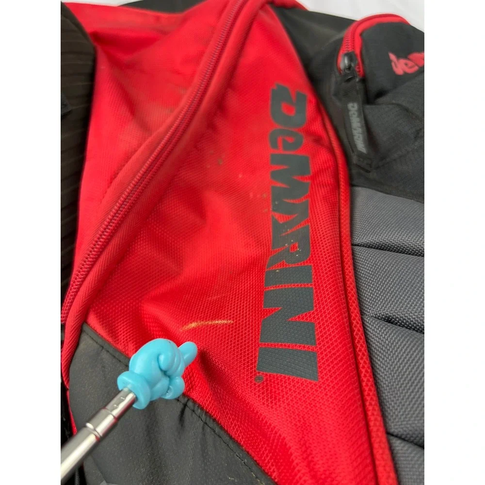 DeMarini Voodoo Rebirth Baseball Softball Backpack Red Black Cats #5 Good